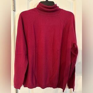 Talbots 1X Red Turtleneck